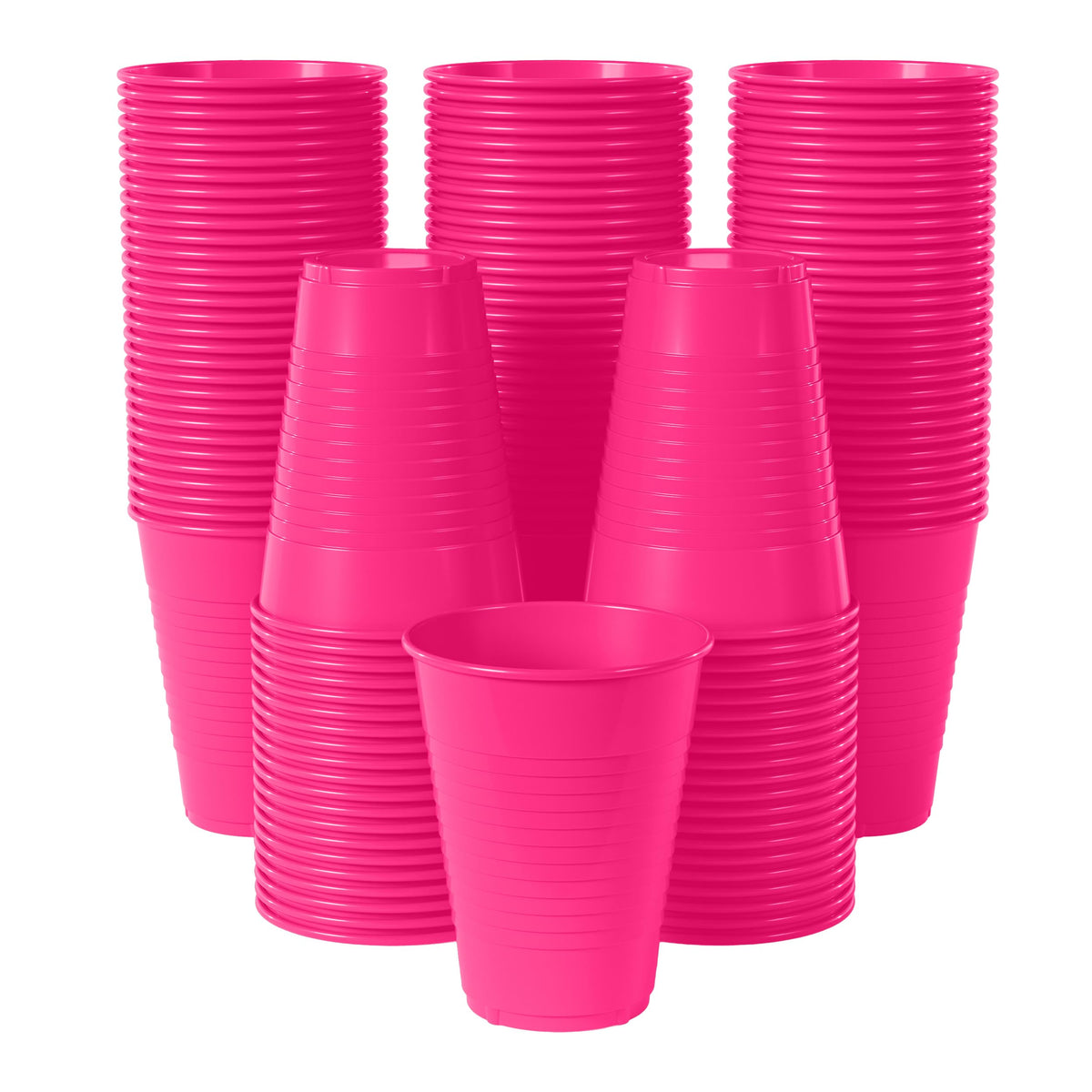 Little Gym - 12 Oz. Cerise Plastic Cups | 100 Count