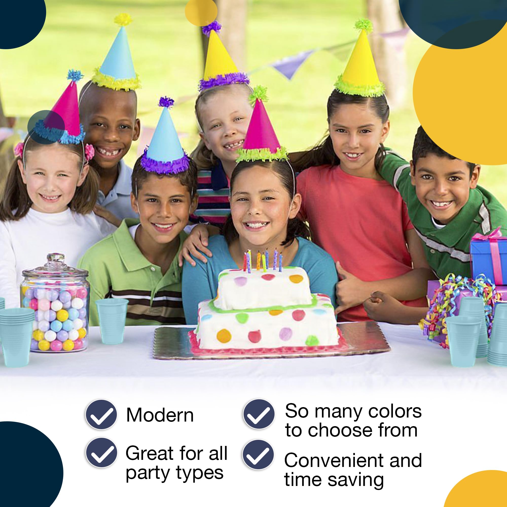 Little Gym - 12 Oz. Light Blue Plastic Cups | 100 Count