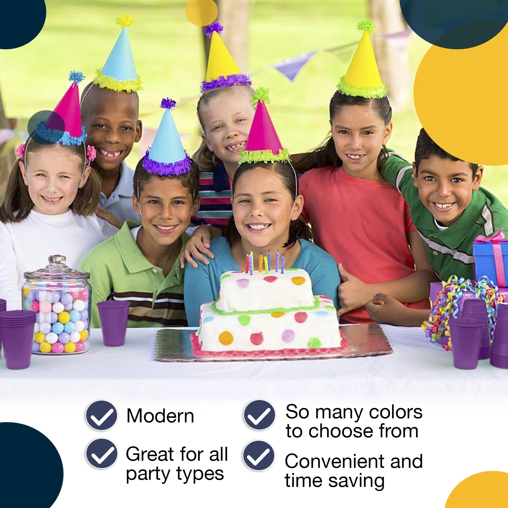 Little Gym - 12 Oz. Purple Plastic Cups | 100 Count