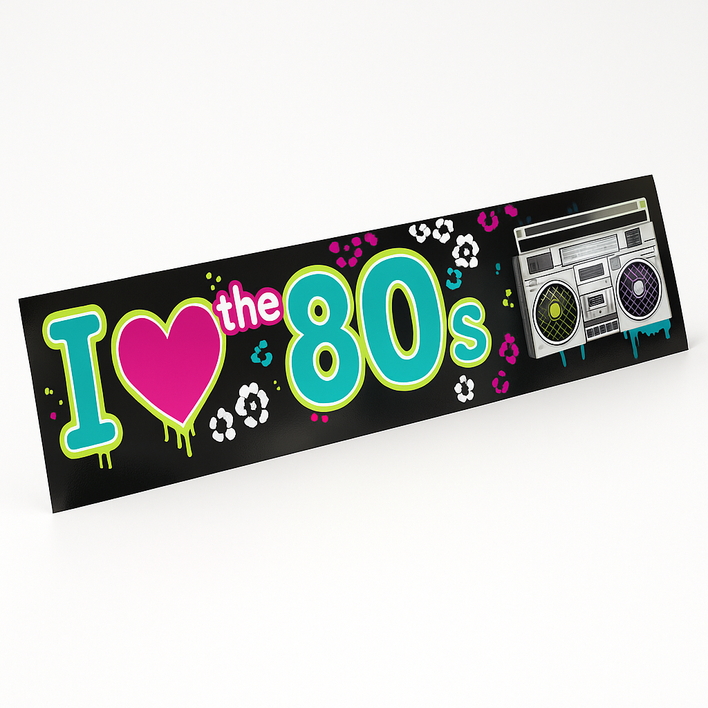 Totally 80s Foil Party Banner - 25 ft