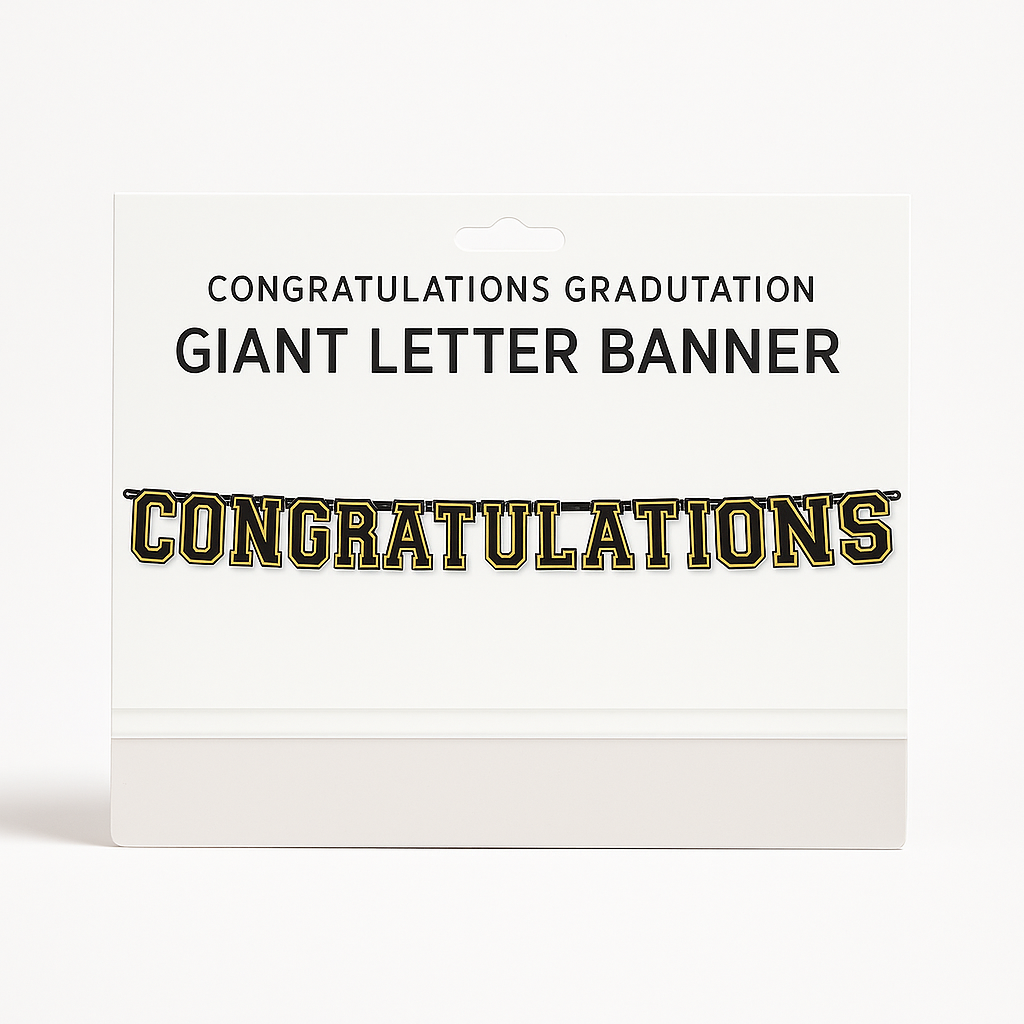 Congratulations Graduation Giant Letter Banner