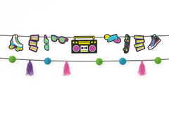 Retro 80s/90s Party Banner Set - 2 Piece
