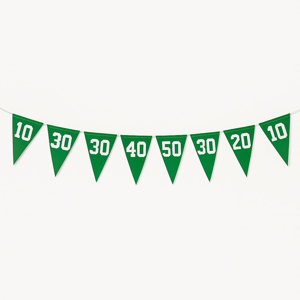 Football Pennant Banner - Sports Party Decoration