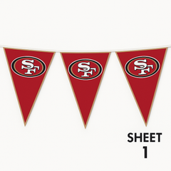 San Francisco 49ers NFL Pennant Banner