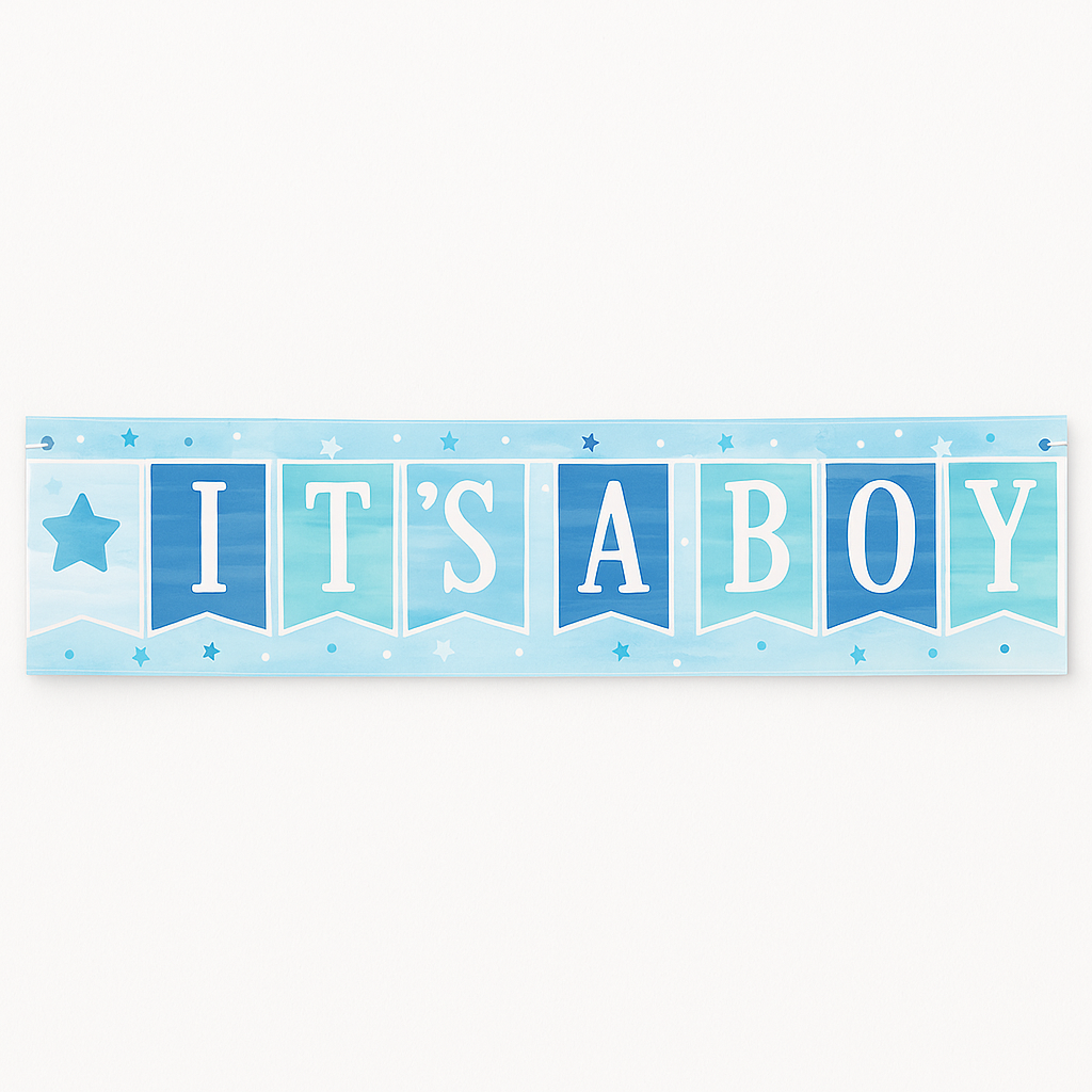 "It's A Boy" Baby Shower Banner