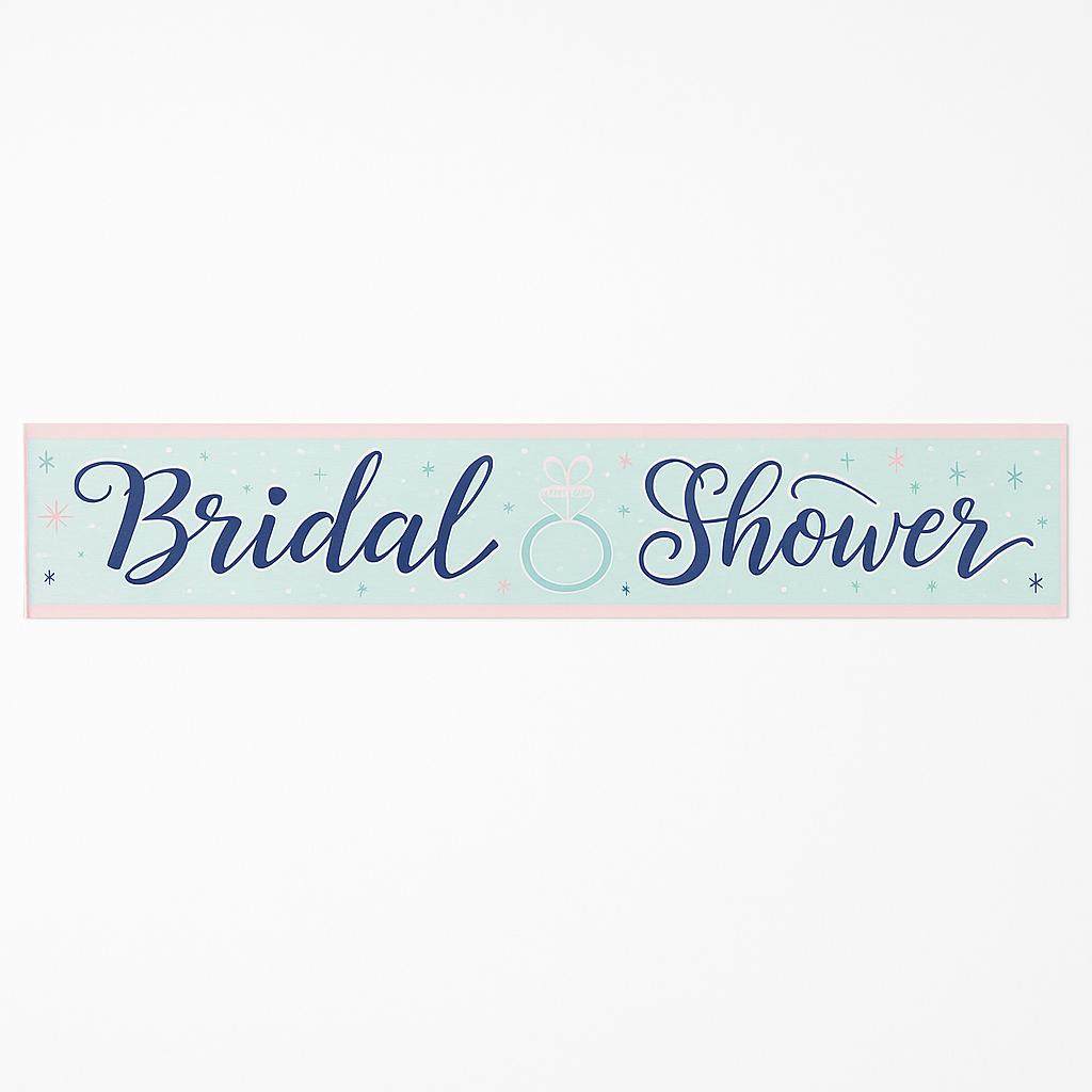 Mint Bridal Shower Banner