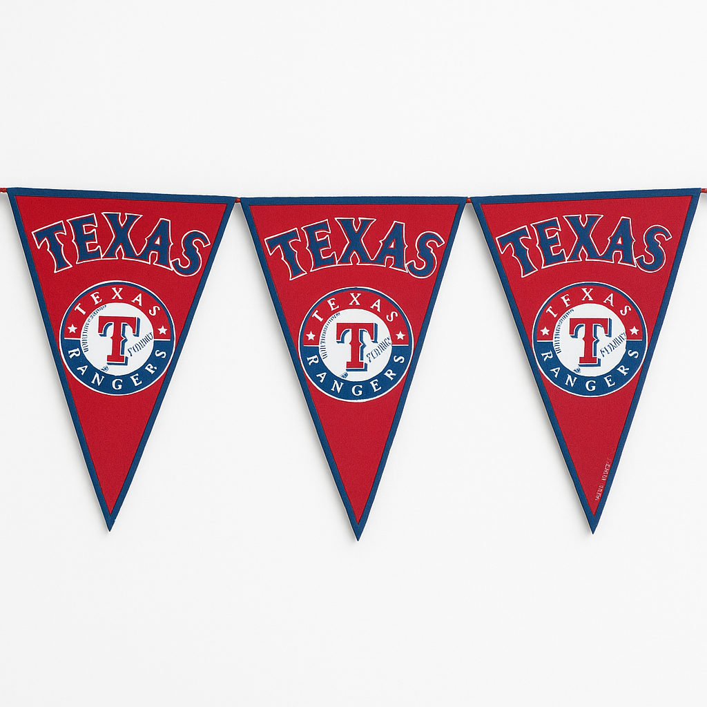 Texas Rangers MLB Pennant Banner