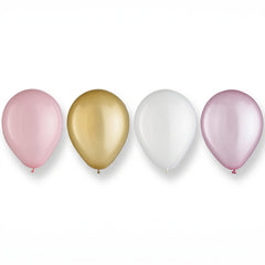 Pastel Pink Latex Balloon Assortment, 5-Inch, 25-Pack