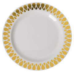 14 Oz.Gold Droplet Design Soup Bowls | 10 Count