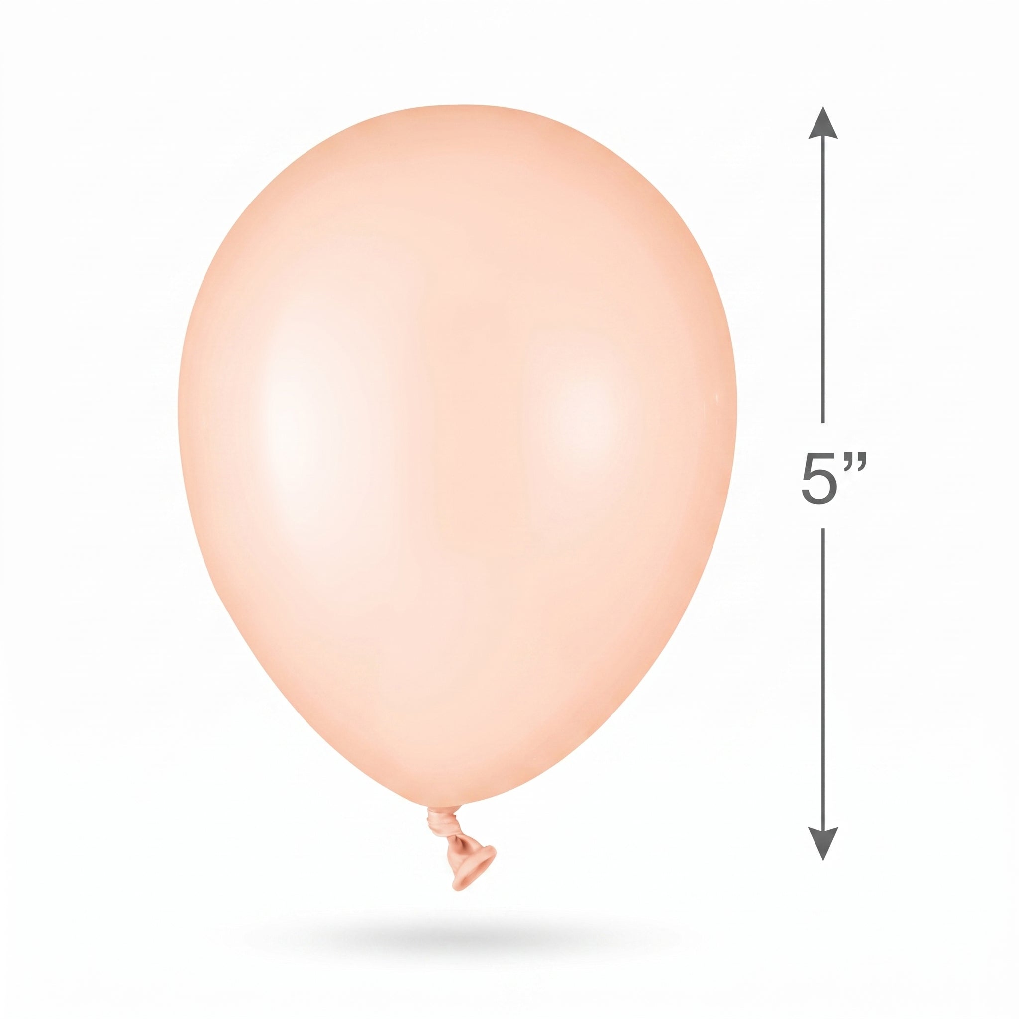 Elegant Peach Latex Balloons - 50 Pack, 5-Inch