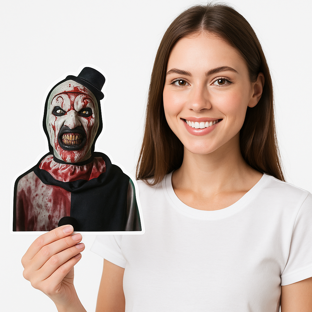 Terrifier Art the Clown Halloween Sticker Sheet