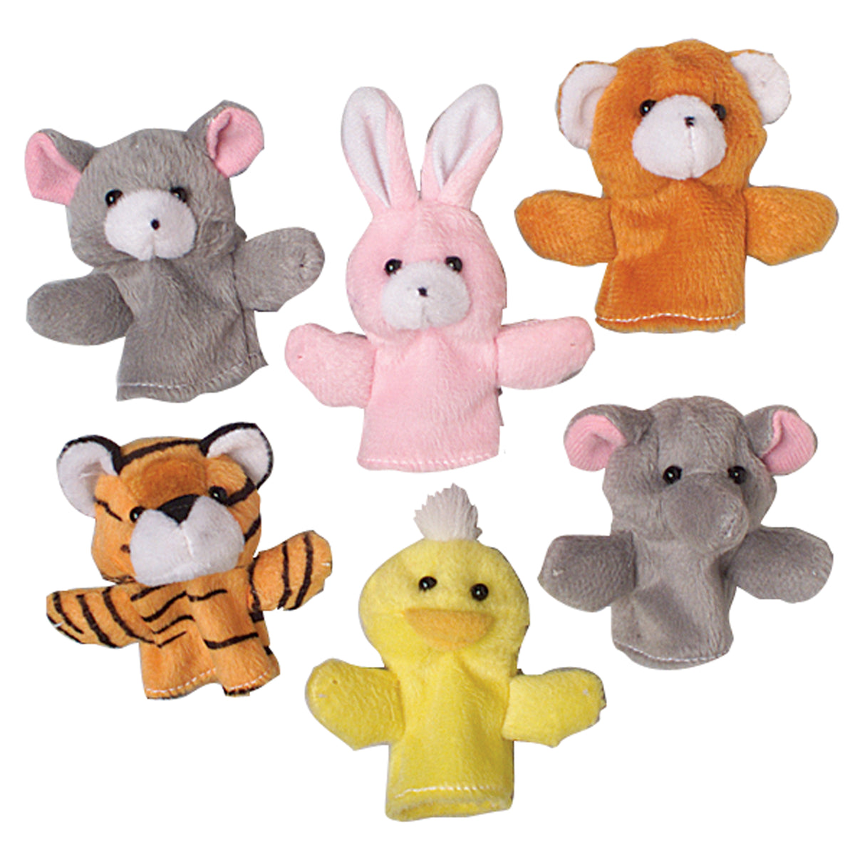 Animal Finger Puppets - 12 Count