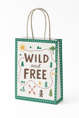 Wilderness Adventure Paper Kraft Loot Bags - 8 Pack for Baby's First Birthday