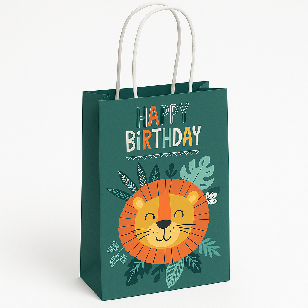 Get Wild Jungle Birthday DIY Favor Bags - 8-Pack