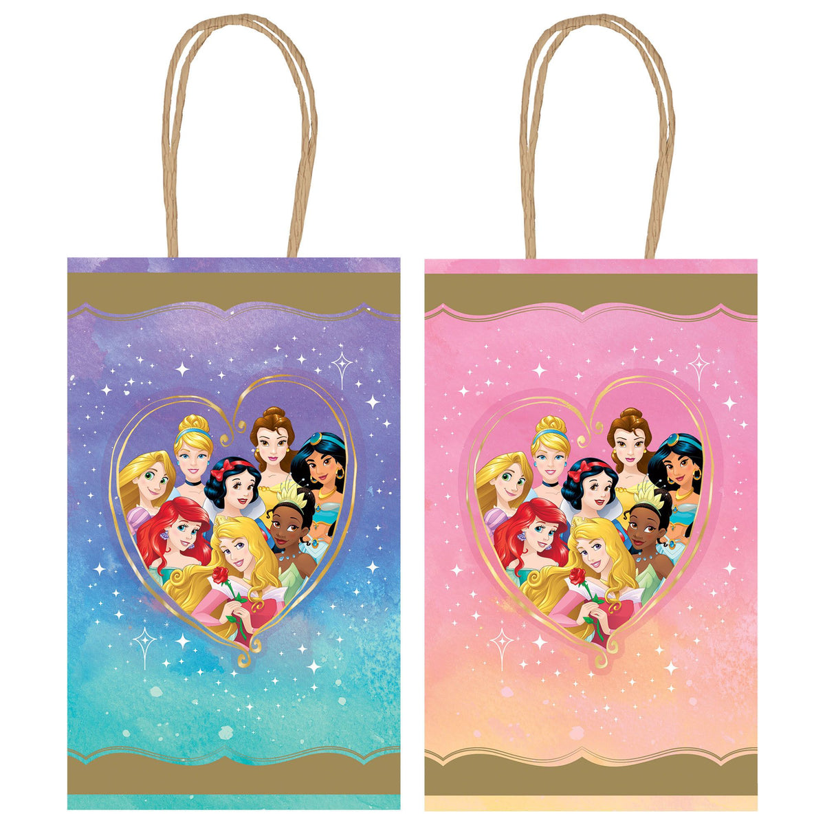 Disney Princess Once Upon a Time Kraft Treat Bags - 8-Pack