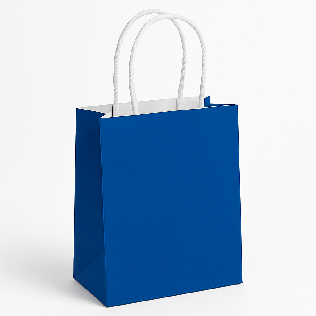 Royal Blue Small Kraft Gift Bag