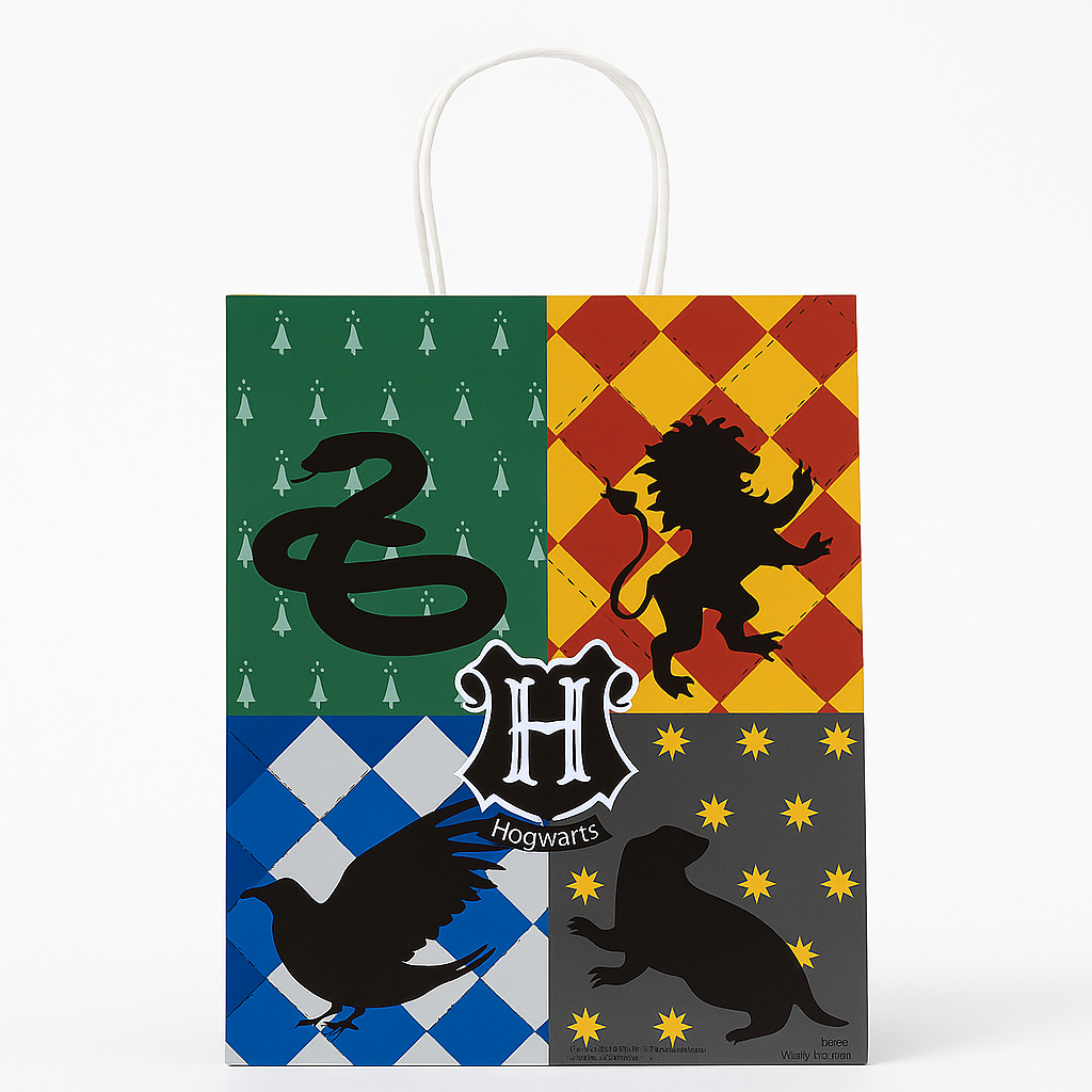 Harry Potter Hogwarts House Gift Bags - 8 Pack