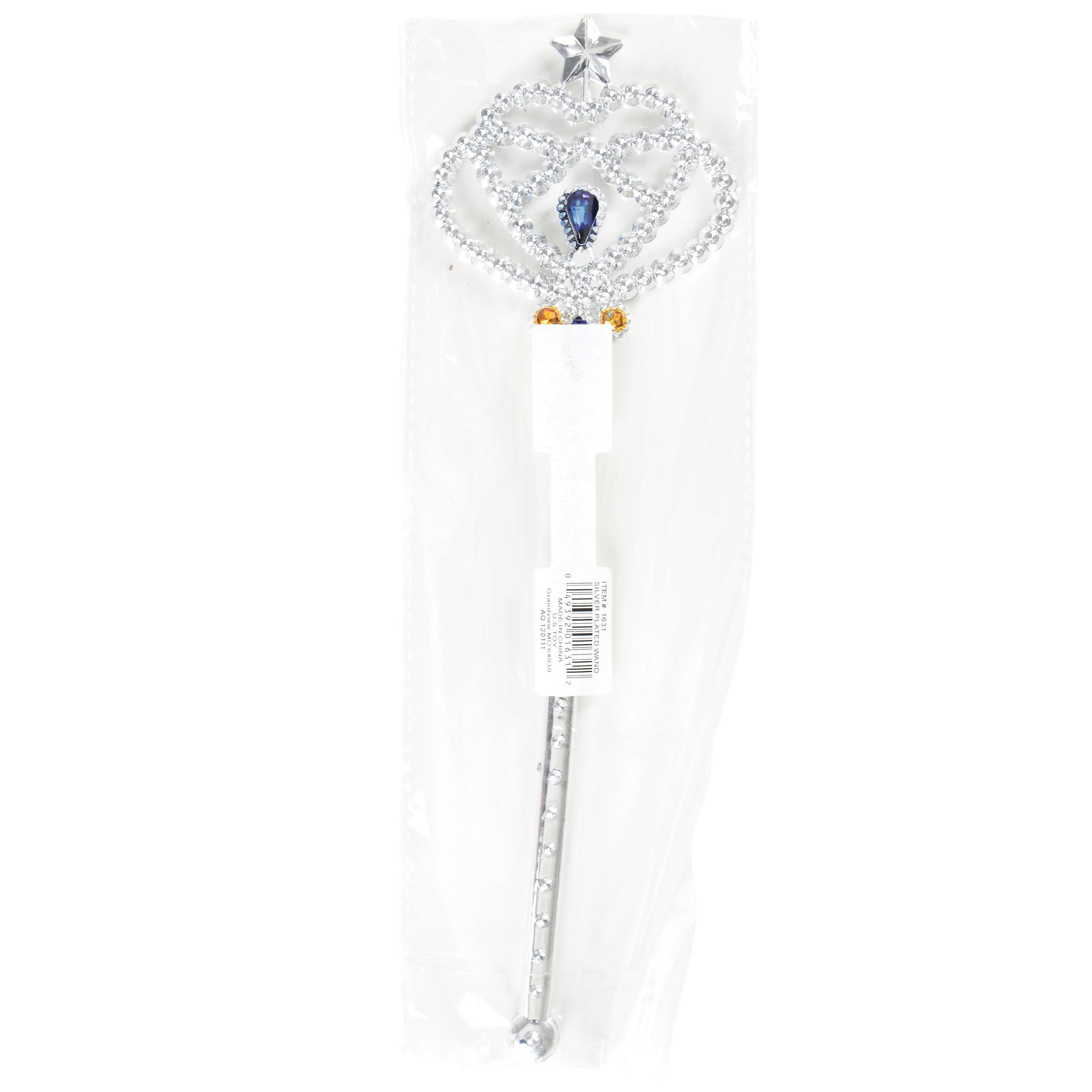 Silver Plastic Wands - 12 Count