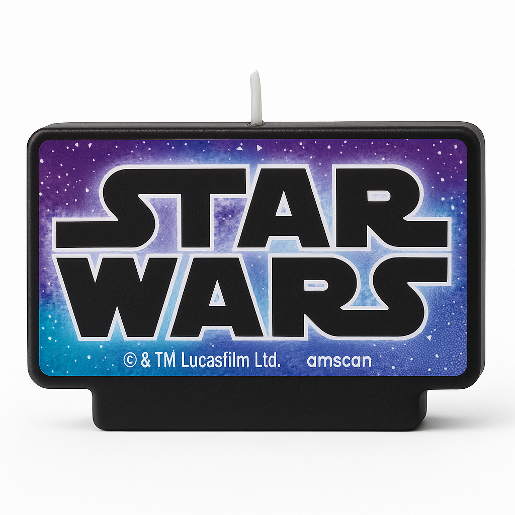 Star Wars Galaxy Birthday Candle - 4" Rectangular Wax Candle