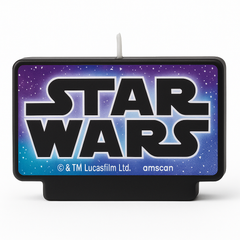 Star Wars Galaxy Birthday Candle - 4" Rectangular Wax Candle