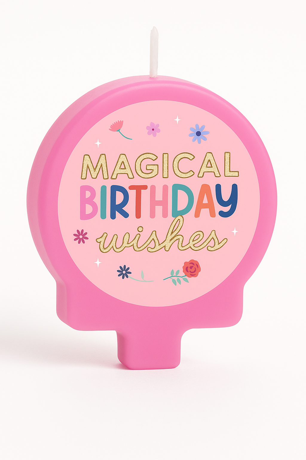 Unicorn Wishes Molded Birthday Candle