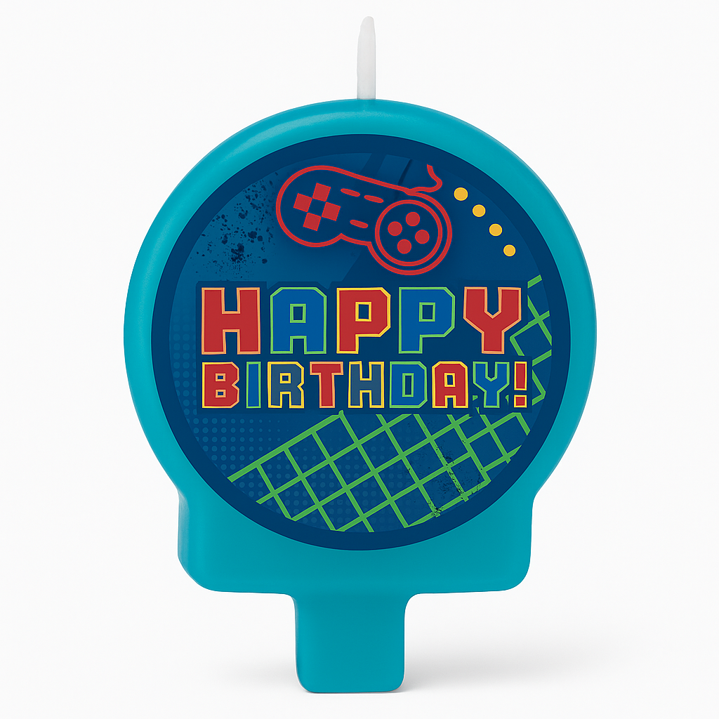 Game On Birthday Candle