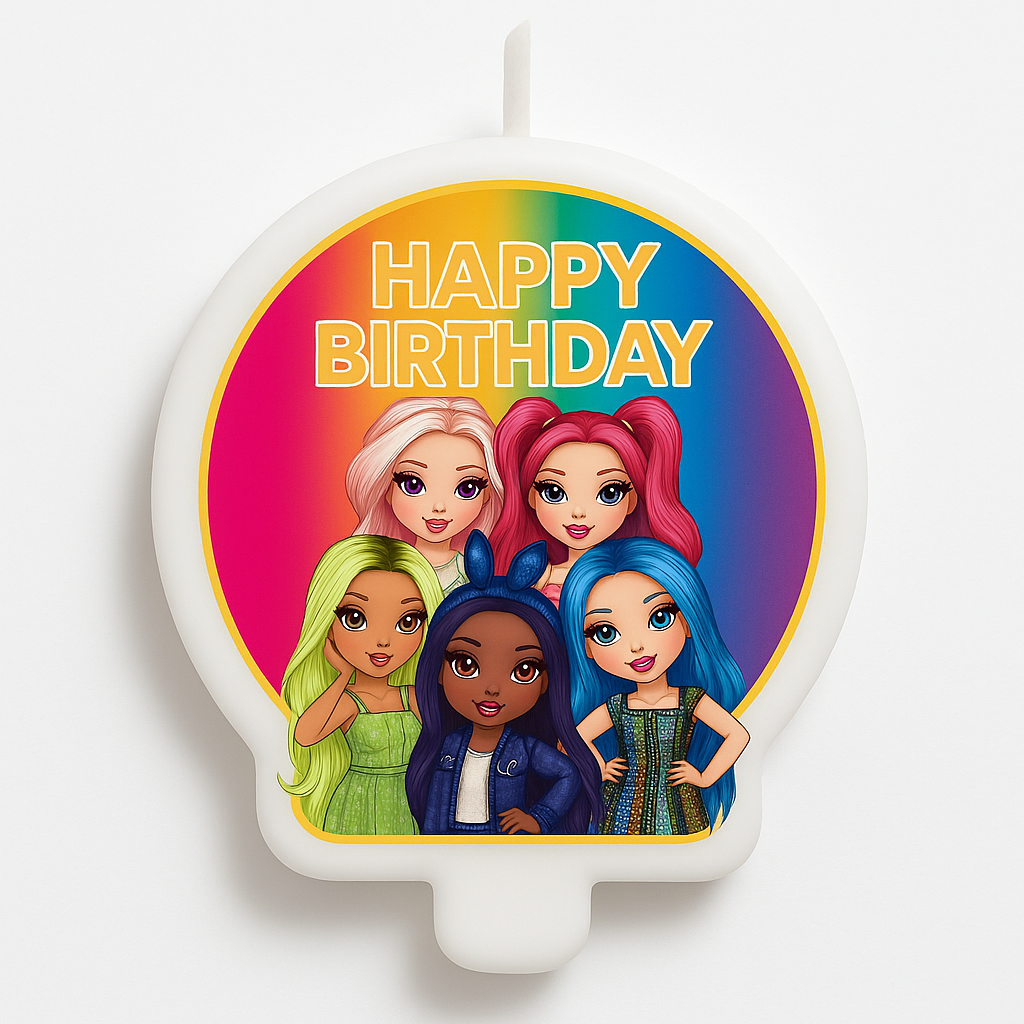 Rainbow High Happy Birthday Candle