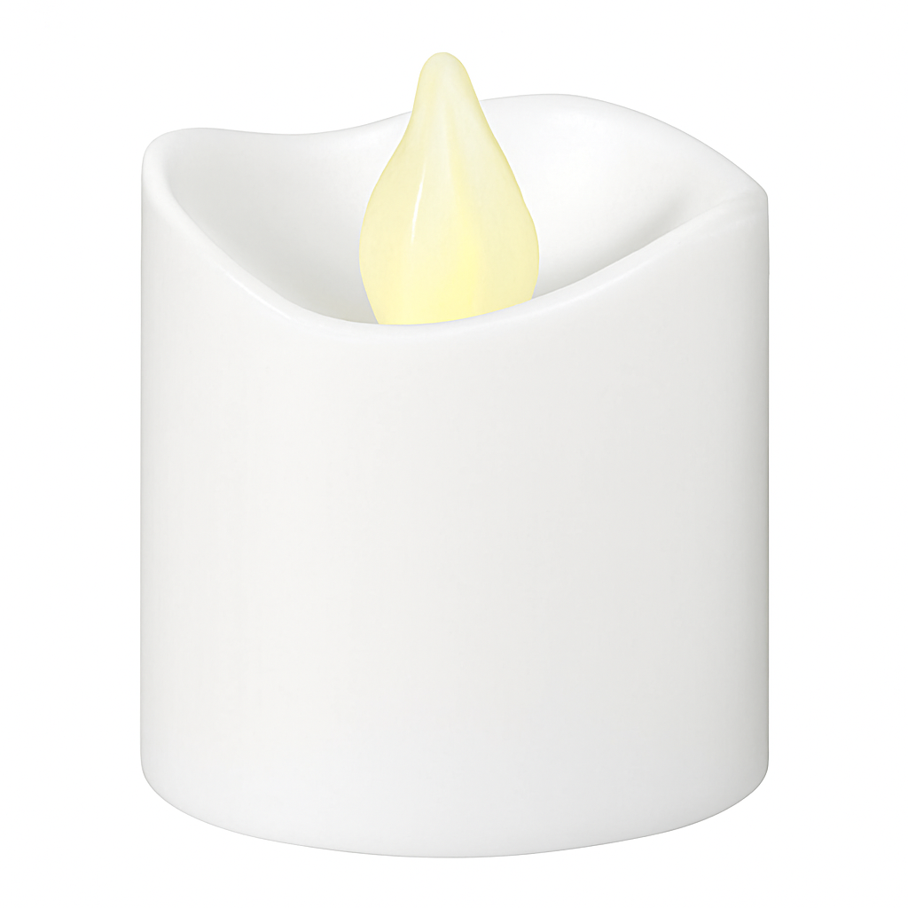 White LED Votive Candles - Unscented