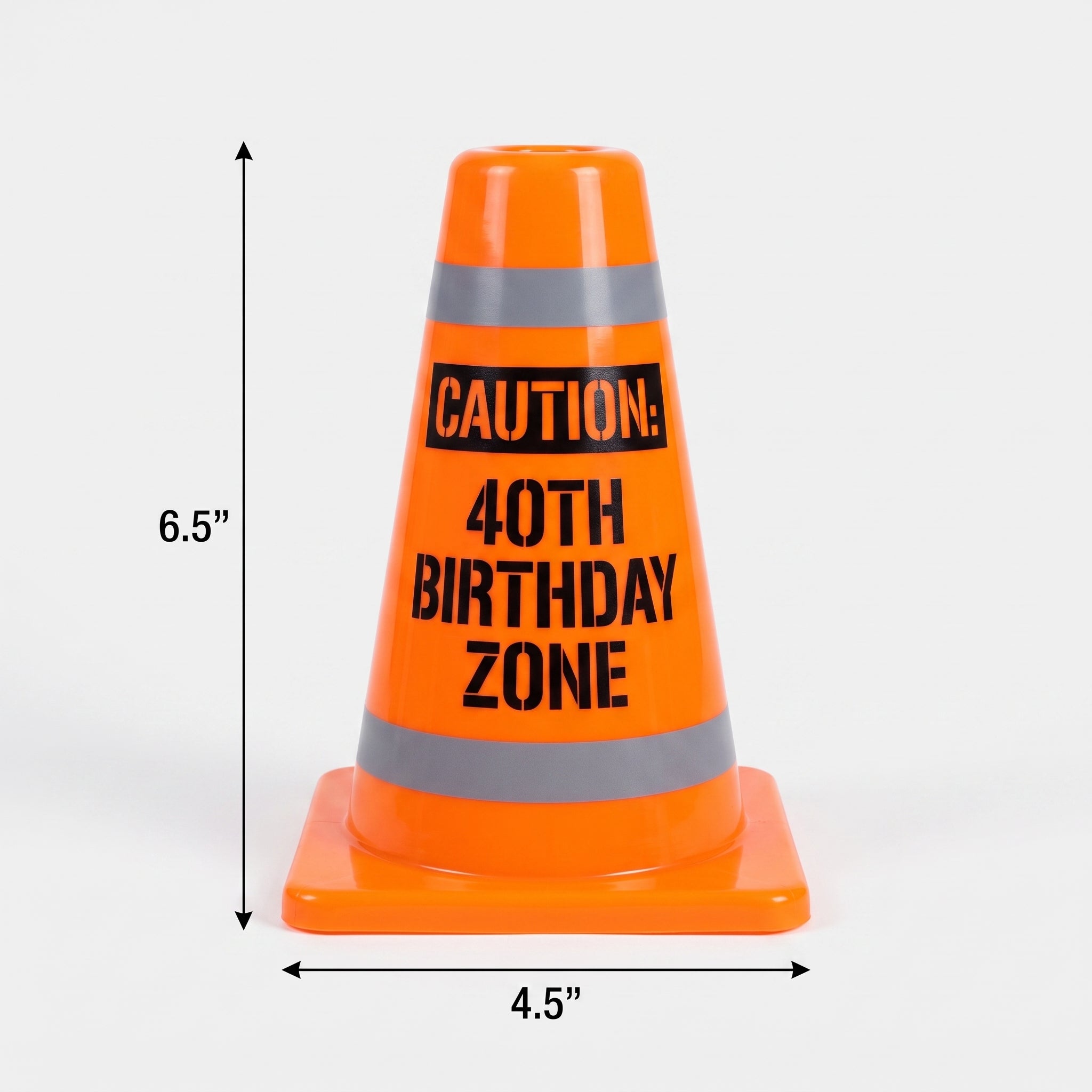 Caution: 40th Birthday Zone Party Cone