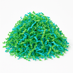 Vibrant Green & Blue Easter Paper Shreds - 6 oz
