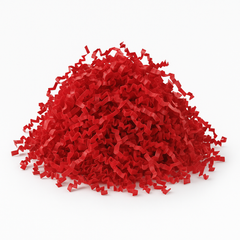 Vibrant Red Crinkle Shred Paper for Gift Wrapping