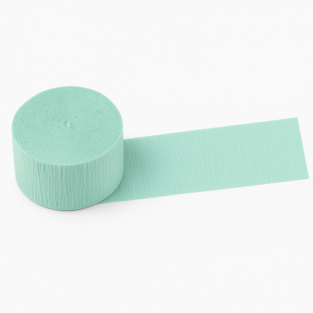 Cool Mint Crepe Paper Streamer - 81 ft