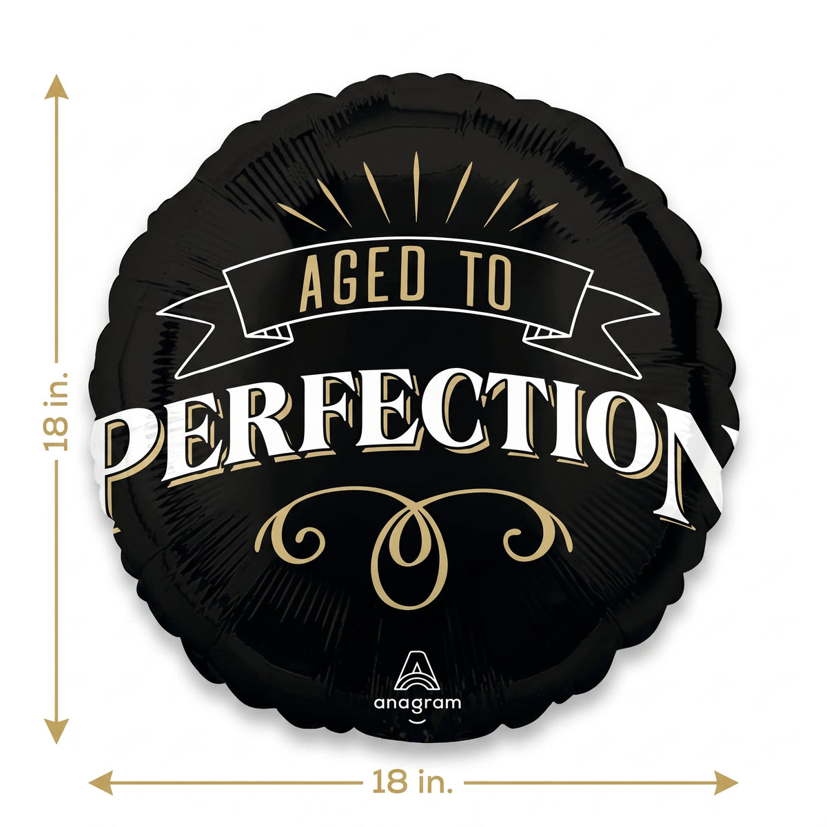 "Aged to Perfection" 18-Inch Foil Balloon