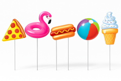 Summer Pool Party Corrugated Yard and Table Sign Set