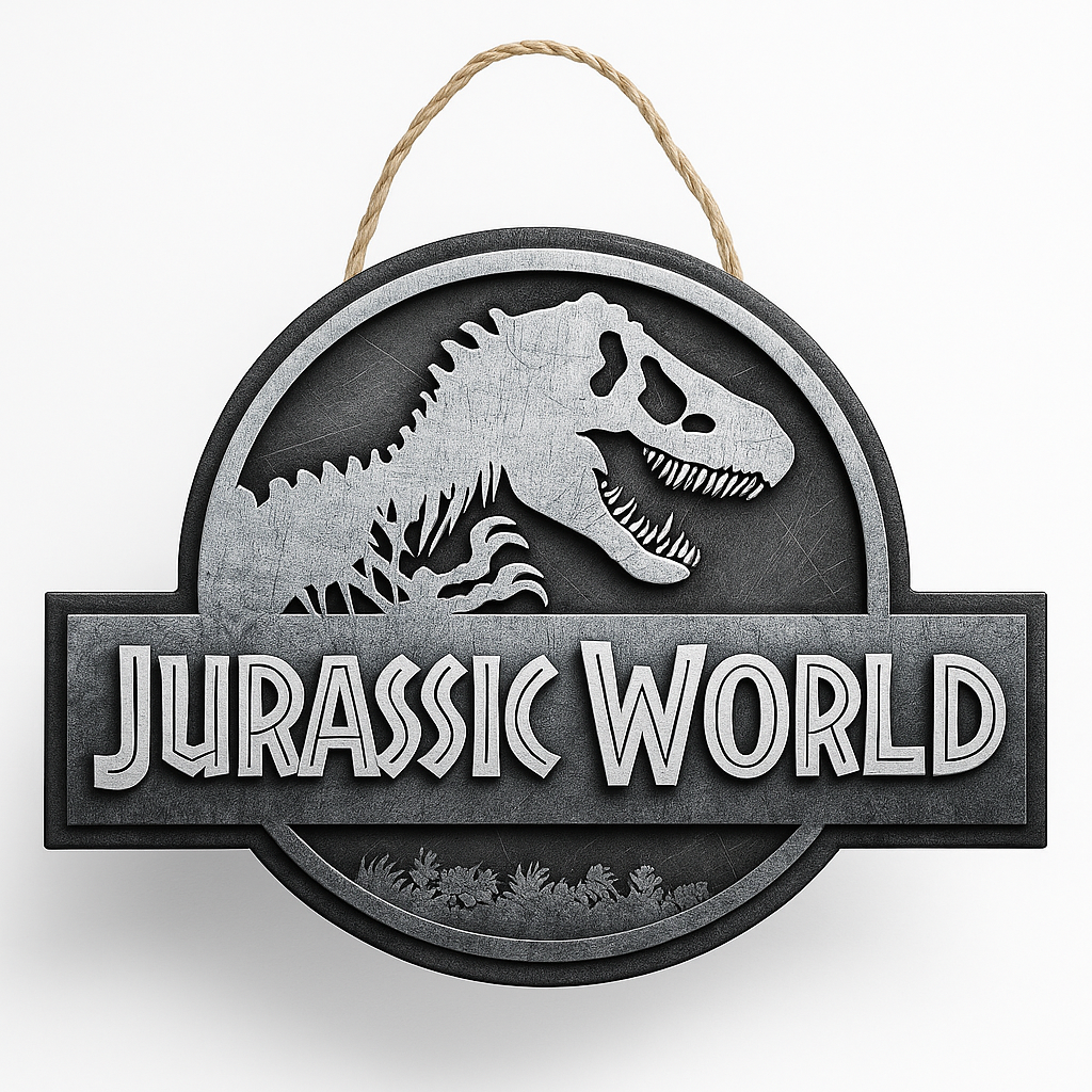 Jurassic World Into the Wild Hanging Sign Decoration