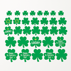 St. Patrick's Day Shamrock Cutout Decorations, 30-Pack