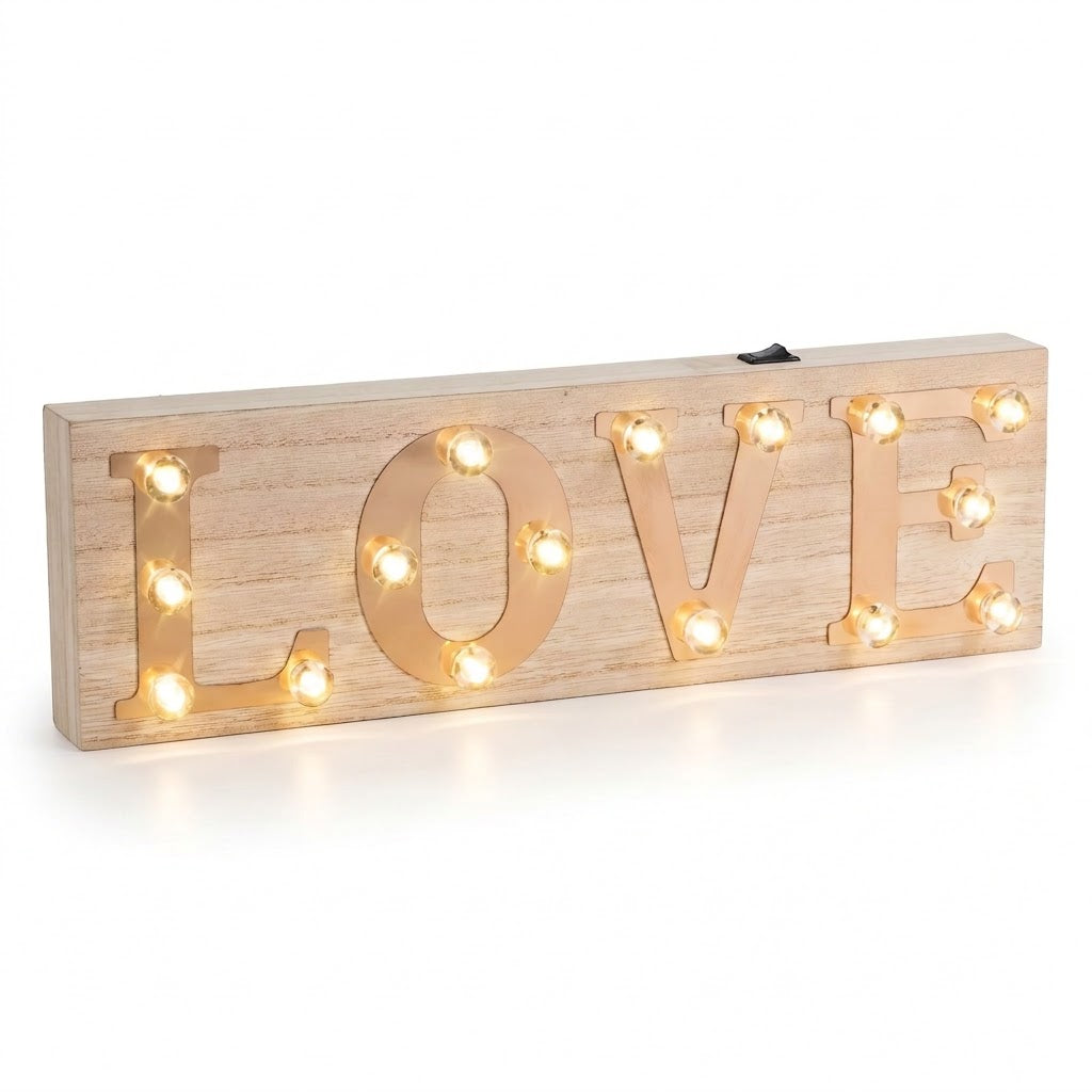 Illuminated LOVE Light-Up Plaque
