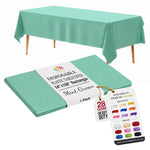 Mint Plastic Table Cover | 54 in. x 108 in.