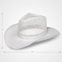 Classic White Straw Cowboy Hat