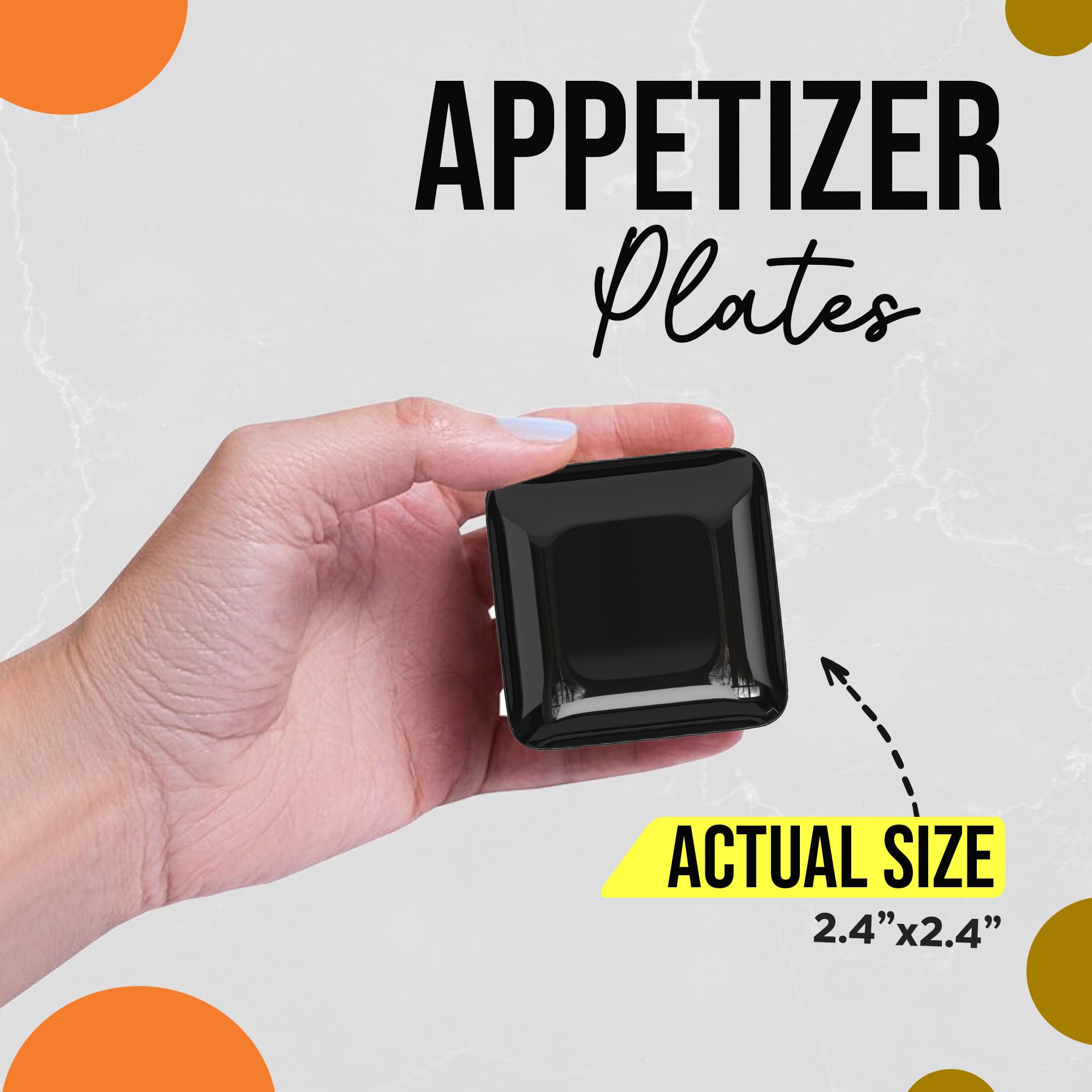 2.44 In. | Black Sauce Dishes | 960 Count