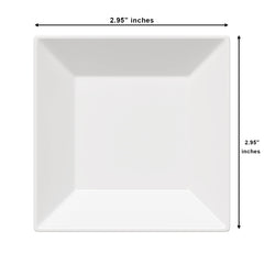 2.75 In. | White Square Miniature Plates | 960 Count