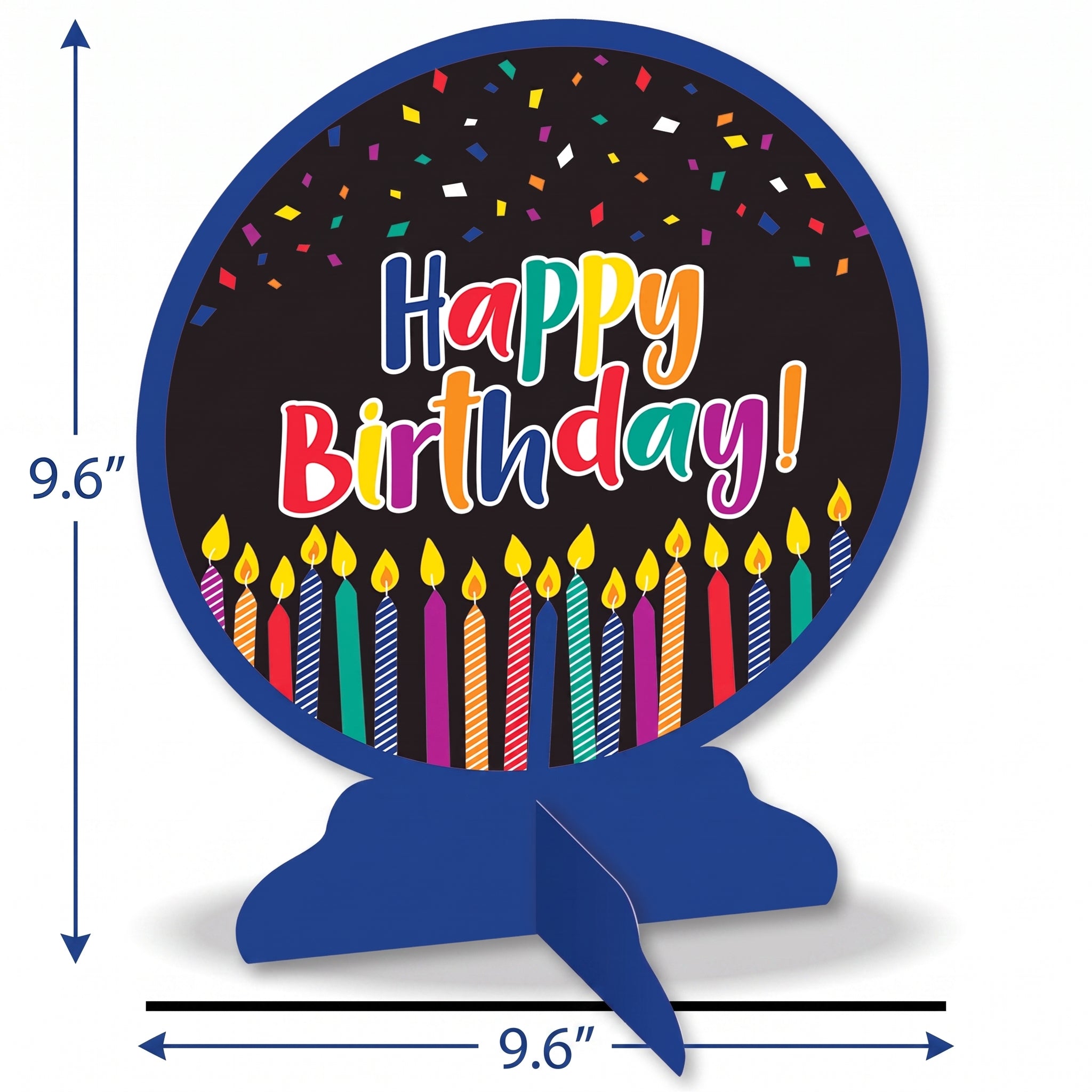 Vibrant Birthday Candle Table Centerpiece