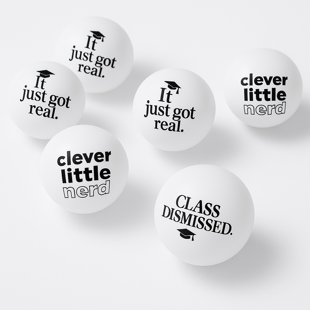 Graduation Celebration Pong Balls Set