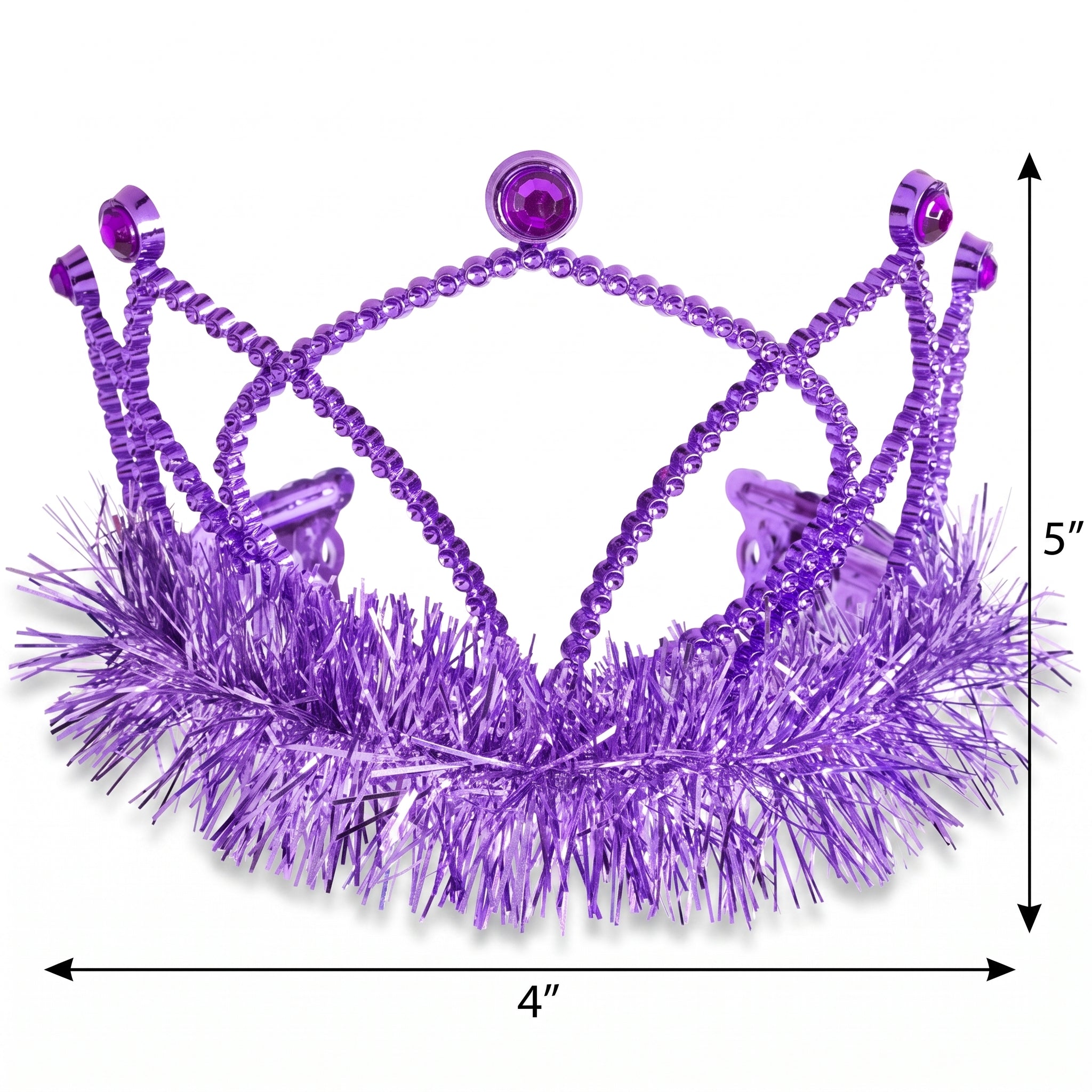Sparkling Purple Tiara - Perfect for Team Spirit and Everyday Glam