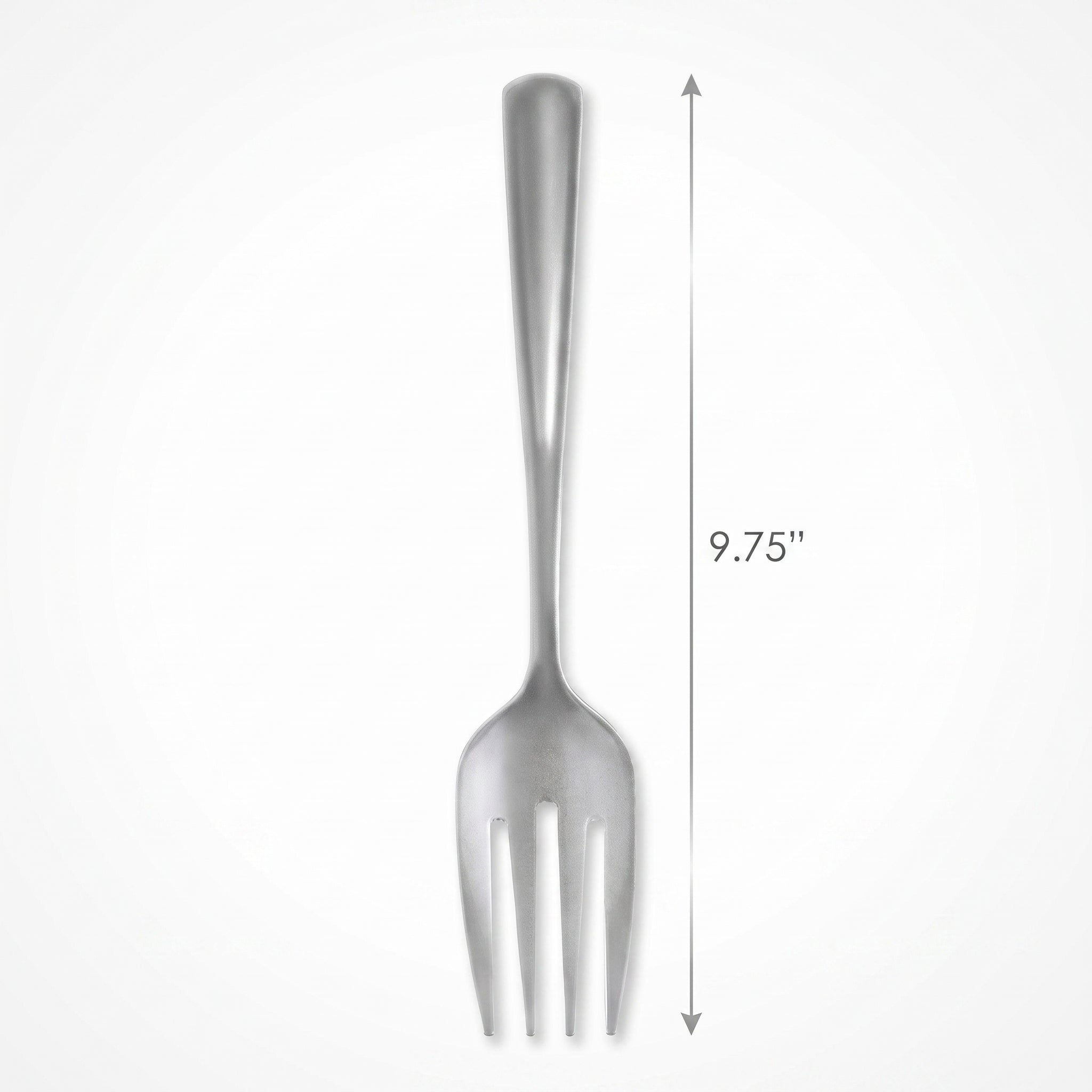 Silver Plastic Serving Fork - 9.75"