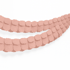 Rose Gold Tissue Paper Garland - 9ft