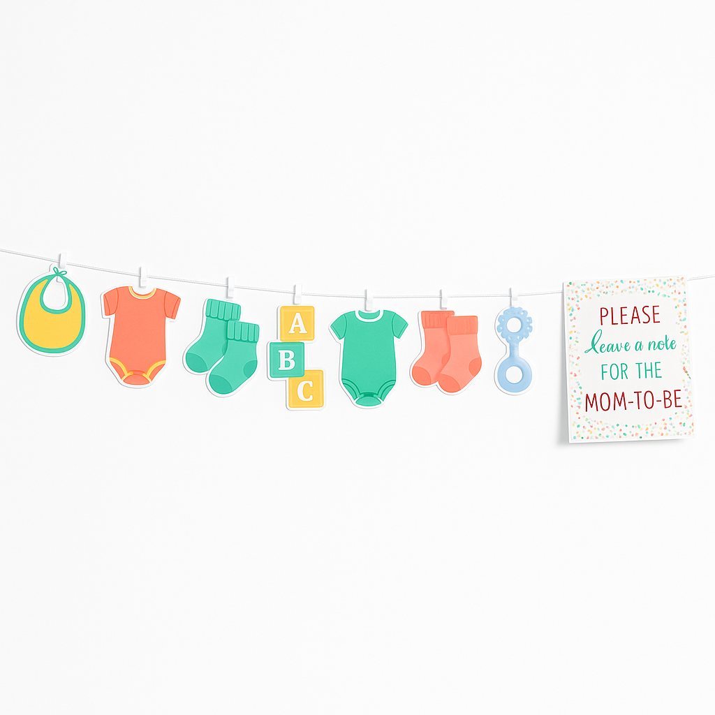 Baby Shower Autograph Garland
