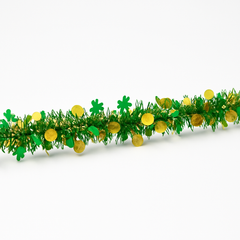 St. Patrick's Day Gold Coin Tinsel Garland