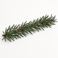 Festive Faux Pine Christmas Garland - 6 Feet