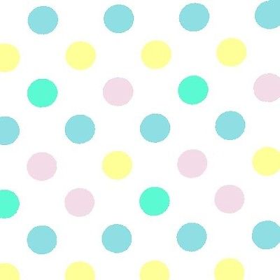 Pastel Polka Dot Plastic Table Cover | Case of 48 - 54 In. x 108 In.